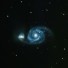 M51 in Canes Venatici The Whirlpool galaxy - Malströmsgalaxen 469 x 10 sec ISO 3200