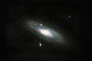 Andromedagalaxen plåtad med fågelkamera