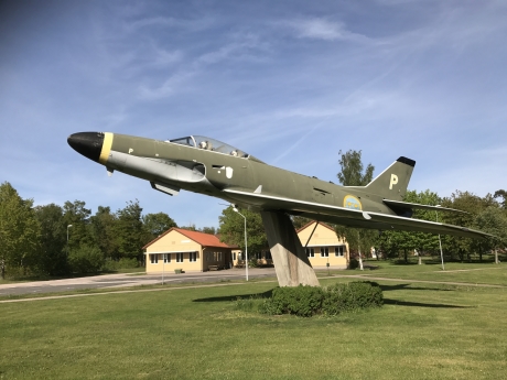 A32 på pinne framför matsalen inne på FMTS A32 på pinne framför matsalen inne på FMTS