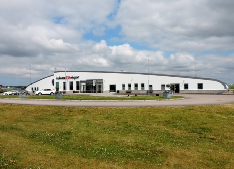 Halmstad City Airport som den civila flygstationen benämns idag 2019 Halmstad City Airport som den civila flygstationen benämns idag 2019