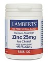 ZINK 25 mg (som zinkcitrat) (120 tabletter)