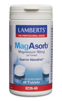 MAGASORB Magnesium 150 mg som magnesiumcitrat (60 tabletter) - MAGASORB Magnesium 150 mg som magnesiumcitrat (60 tabletter)