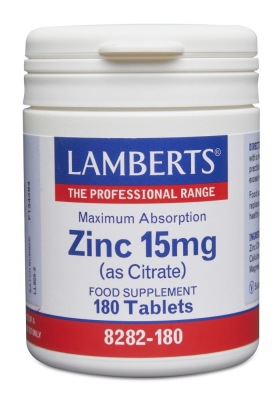ZINK 15 mg (som zinkcitrat) (180 tabletter) - zink