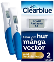 Clearblue Dubbelt digitalt graviditetstest Med Veckoindikator - 2st