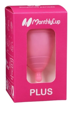 Menskopp - PLUS - Också till heminsemination. BLÅ - Menskopp PLUS Monthley cup