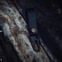 leather edition keychain - black