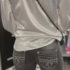 A ROCK REVIVAL LIMITED GREY JEANS