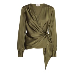 A KARMAMIA Ines Blouse – SEMI RICH OLIVE