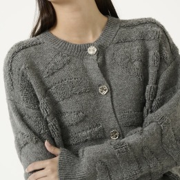 A KAREN BY SIMONSEN ROSANNE CARDIGAN GRÅ