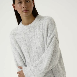 A KAREN BY SIMONSEN ROMA PULLOVER LJUS GRÅ