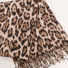 IBME SCARF NICE LEO BEIGE/TAUPE