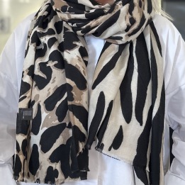 IBME SCARF PARIS TAUPE LEO/ZEBRA