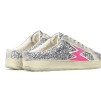 MOACONCEPT Iconic Mule Glitter Silver Sneaker