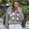 A COSTA MANI ALBI KNIT CARDIGAN - TAN FLOWER