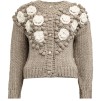 A COSTA MANI ALBI KNIT CARDIGAN - TAN FLOWER