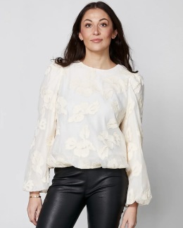 A NÜ DENMARK YAN blouse OFFWHITE