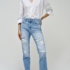 A SALSA JEANS TRUE CROPPED SLIM WITH RIPS