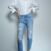 A SALSA JEANS TRUE CROPPED SLIM WITH RIPS