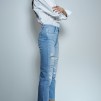 A SALSA JEANS TRUE CROPPED SLIM WITH RIPS