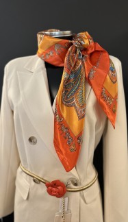 IMAGE BY ME SCARF ORANGE/ RÖTT / MULTICOLOR