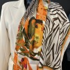 IBME ZEBRA ORANGE/ OLIV SCARF