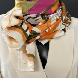 IBME ZEBRA ORANGE/ OLIV SCARF