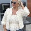 A KAREN BY SIMONSEN OFFWHITE ULISSA CARDIGAN