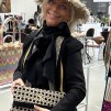 A SORENA HANDMADE CLUTCH BEIGE