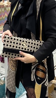 A SORENA HANDMADE CLUTCH BEIGE