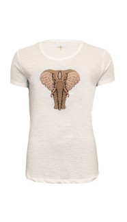 COSTA MANI ELEFANT T-SHIRT TAUPE ELEPHANTE TEE