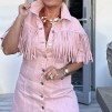 A IBME JEANSKLÄNNING DUSTY PINK LIMITED EDITION