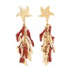 A CORAL EARRING VANESSA BARONI