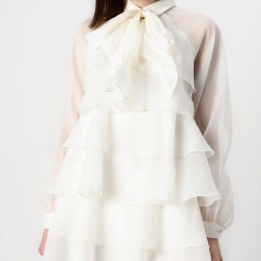A YAS ELOISE DRESS OFFWHITE