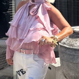 A IBME DUSTY PINK BLUS ELOISE YAS
