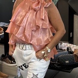 A IBME ORANGE/ROST BLUS ELOISE YAS