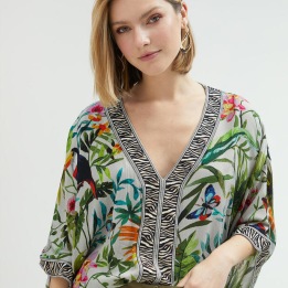 A LOLA CASADEMUNT GREEN ZEBRA BLUS
