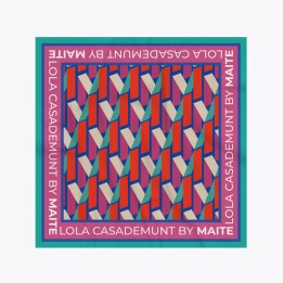 A LOLA CASADEMUNT PINK SCARF