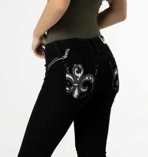 A MISS ME LIMITED EDITION JEANS BLACK
