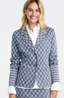 A COSTA MANI Watson Blazer - Denim Letters