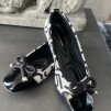 A LOLA CASADEMUNT ECRU BLACK EXKLUSIV BALERINA