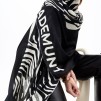 A LOLA CASADEMUNT ZEBRA PRINT BLACK ECRU