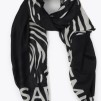A LOLA CASADEMUNT ZEBRA PRINT BLACK ECRU