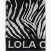 A LOLA CASADEMUNT ZEBRA PRINT BLACK ECRU