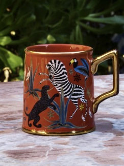 A ORTIGIA SICILIA Tazza Ceramic Corallo