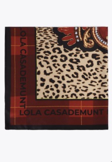 A LOLA CASADEMUNT BURGUNDY SCARF