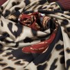 A LOLA CASADEMUNT BURGUNDY SCARF