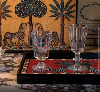 A ORTIGIA SICILIA Tray Large Red Mosaico (38 x 28cm)