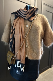 A IBME PREMIUM MOHAIR CARDIGAN CAMEL