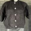 A PREMIUM MOHAIR BLACK CARDIGAN