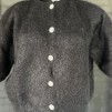 A PREMIUM MOHAIR BLACK CARDIGAN